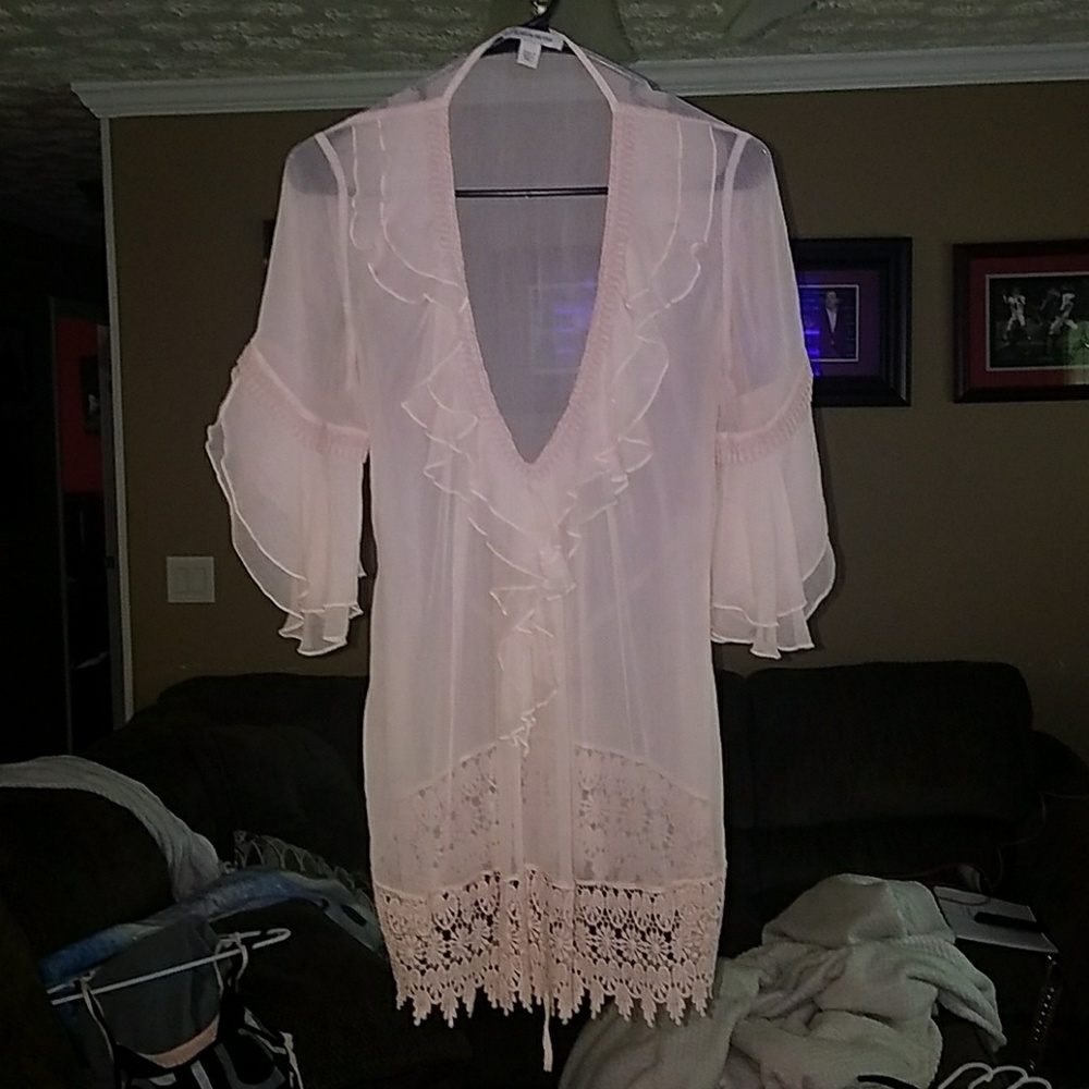 Sheer dress shirt
